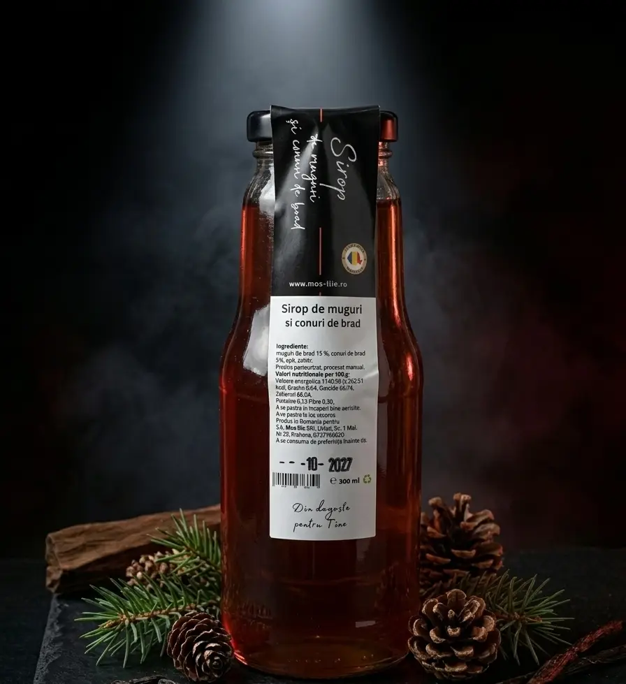 Sirop de muguri si conuri de brad